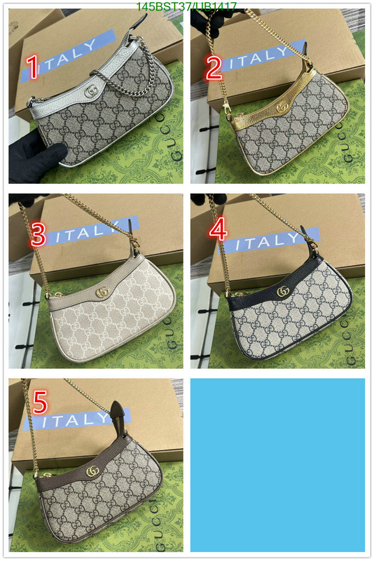 Gucci Bag-(Mirror)-Diagonal- Code: UB1417 $: 145USD