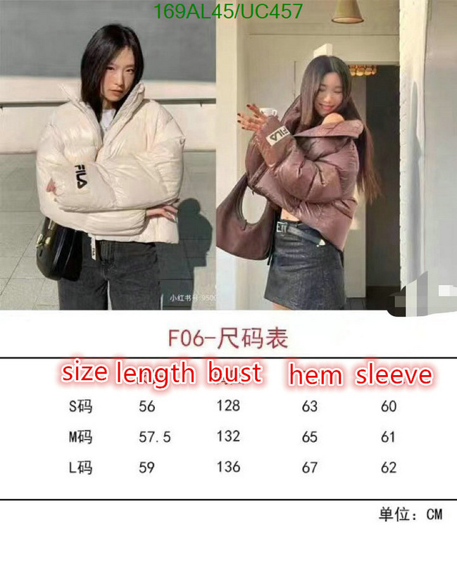 Down jacket Women-FILA Code: UC457 $: 169USD