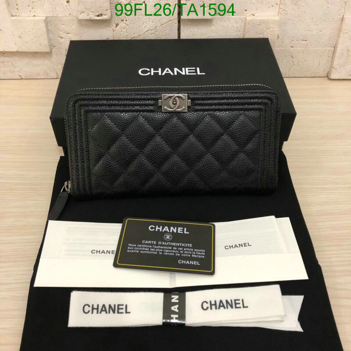 Chanel Bag-(Mirror)-Wallet- Code: TA1594 $: 99USD