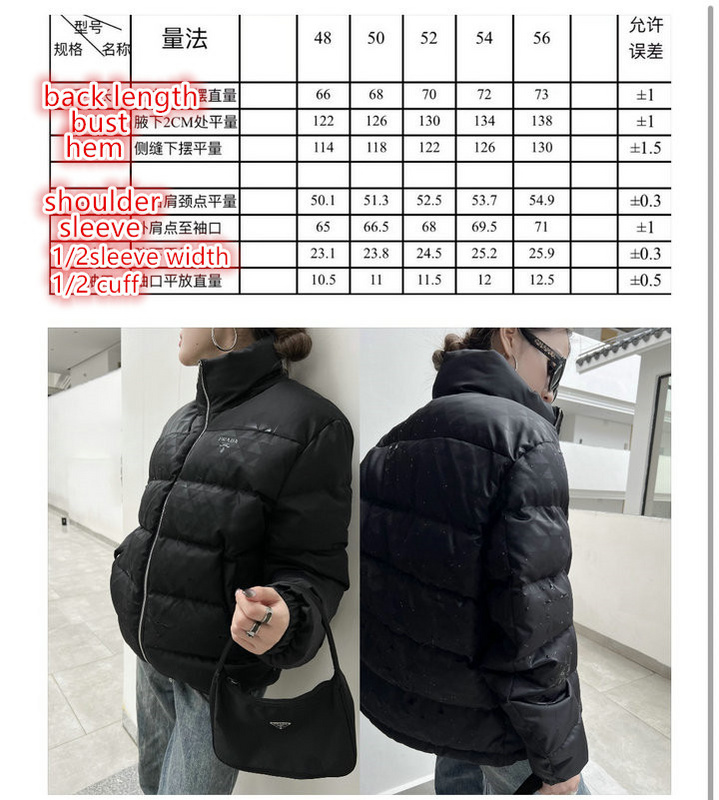 Down jacket Women-Prada Code: RC6147 $: 209USD