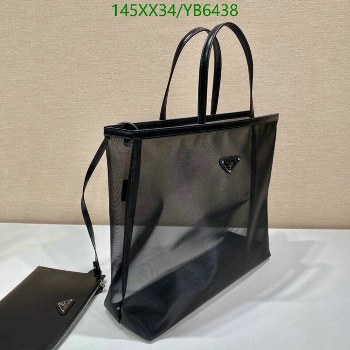 Prada Bag-(Mirror)-Handbag- Code: YB6438 $: 145USD