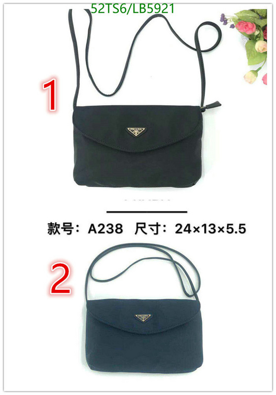 Prada Bag-(4A)-Diagonal- Code: LB5921 $: 52USD