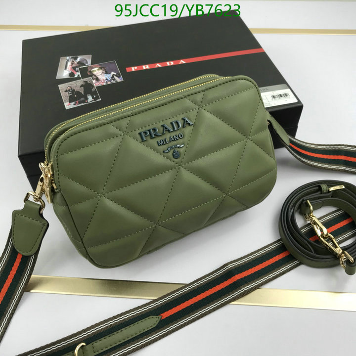 Prada Bag-(4A)-Diagonal- Code: YB7623 $: 95USD