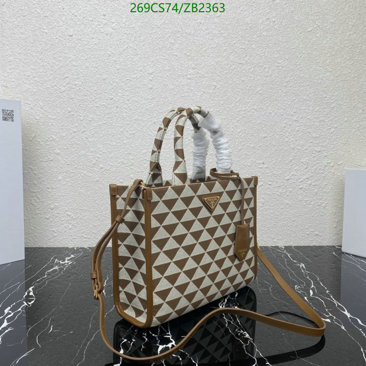 Prada Bag-(Mirror)-Handbag- Code: ZB2363 $: 269USD