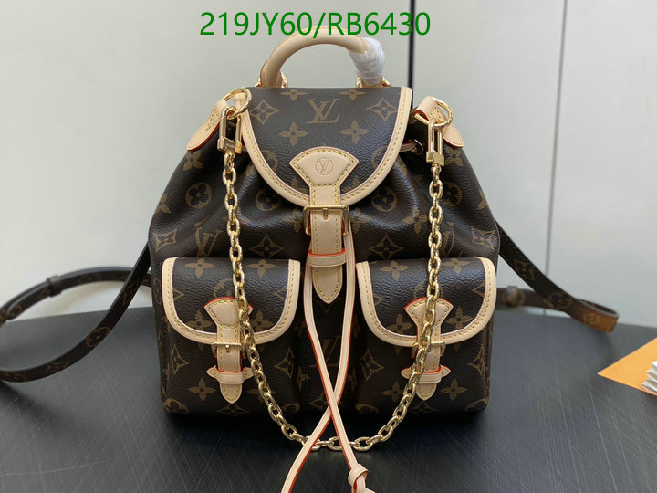 LV Bag-(Mirror)-Backpack- Code: RB6430 $: 219USD