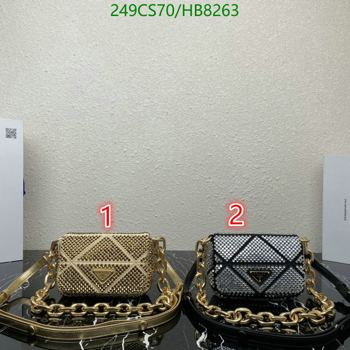 Prada Bag-(Mirror)-Diagonal- Code: HB8263 $: 249USD