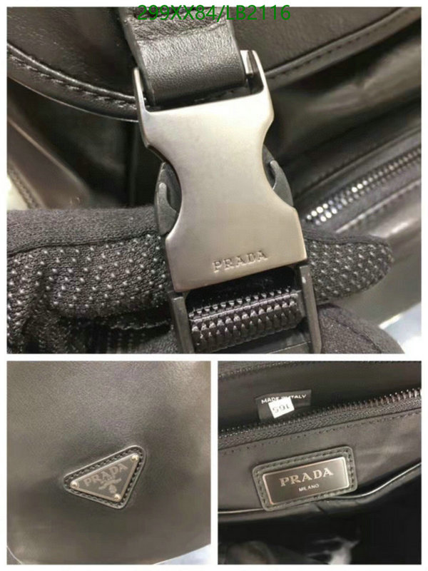 Prada Bag-(Mirror)-Backpack- Code: LB2116 $: 299USD