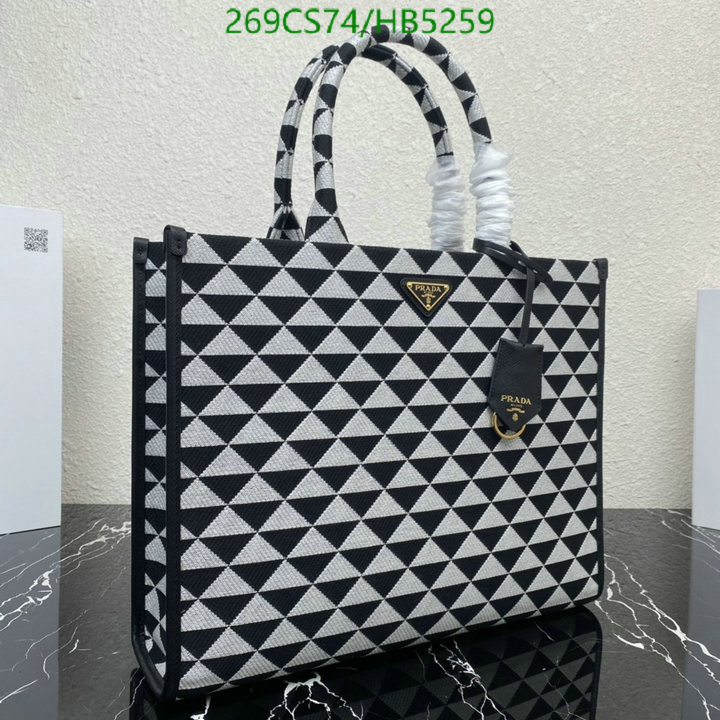 Prada Bag-(Mirror)-Handbag- Code: ZB5259 $: 269USD