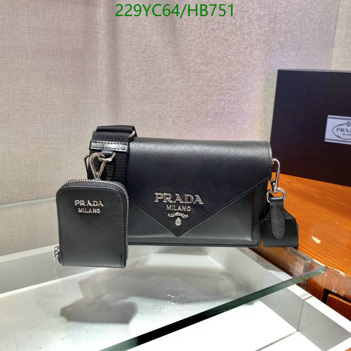 Prada Bag-(Mirror)-Diagonal- Code: HB751 $: 229USD