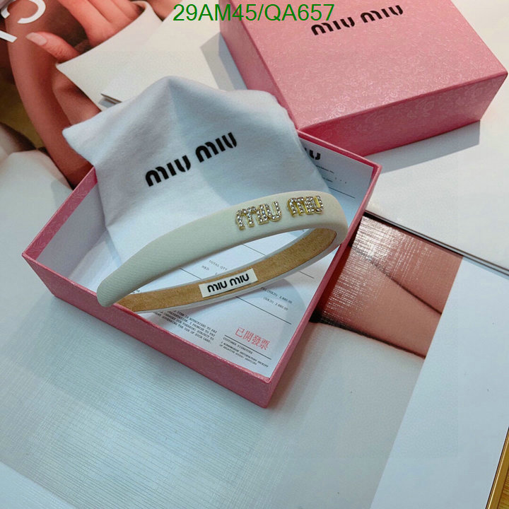 Headband-MIU MIU Code: QA657 $: 29USD