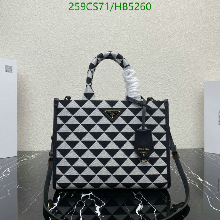 Prada Bag-(Mirror)-Handbag- Code: ZB5260 $: 259USD