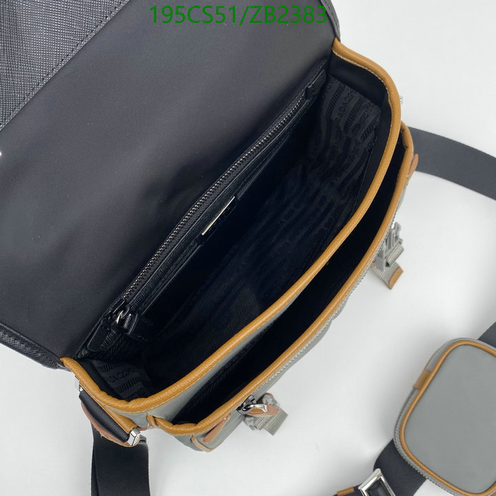 Prada Bag-(Mirror)-Diagonal- Code: ZB2383 $: 195USD