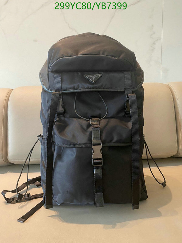 Prada Bag-(Mirror)-Backpack- Code: YB7399 $: 299USD