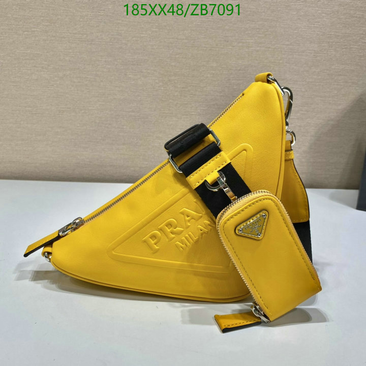 Prada Bag-(Mirror)-Triangle- Code: ZB7091 $: 185USD