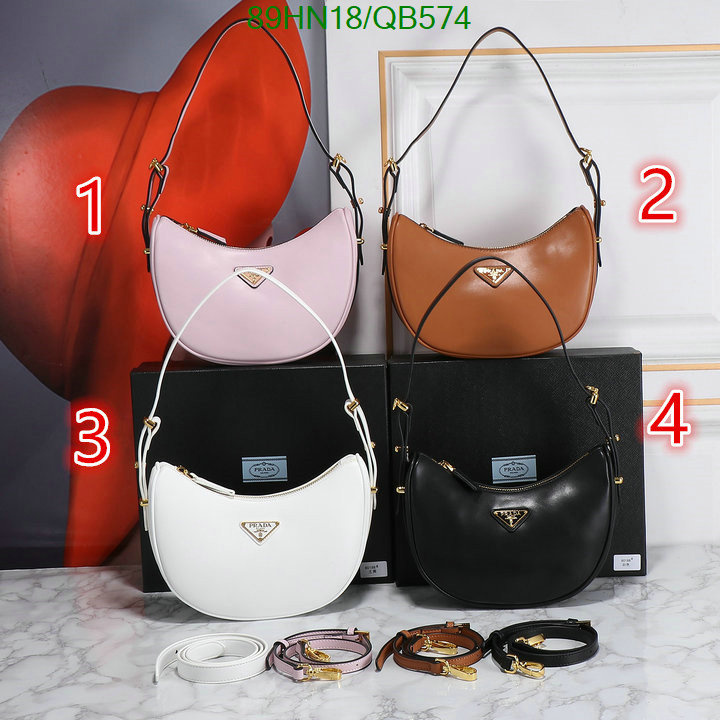 Prada Bag-(4A)-Diagonal- Code: QB574 $: 89USD