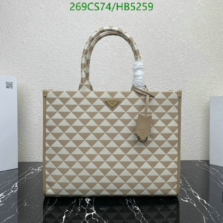 Prada Bag-(Mirror)-Handbag- Code: ZB5259 $: 269USD