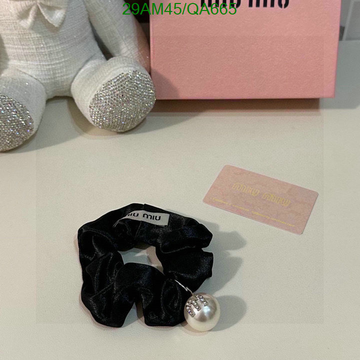 Headband-MIU MIU Code: QA665 $: 29USD