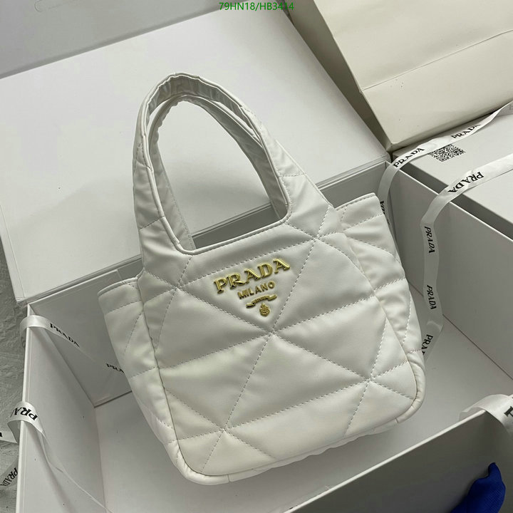 Prada Bag-(4A)-Handbag- Code: HB3414 $: 79USD