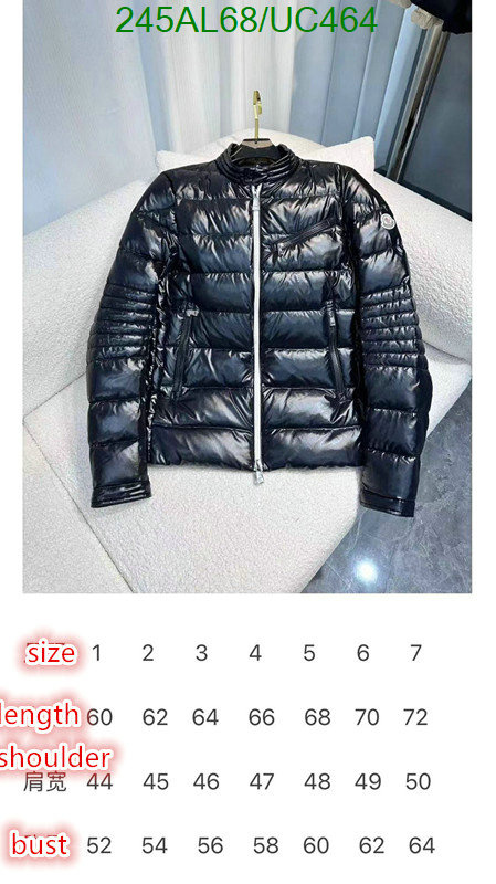 Down jacket Men-Moncler Code: UC464 $: 245USD