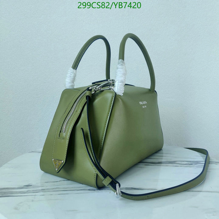 Prada Bag-(Mirror)-Handbag- Code: YB7420 $: 299USD