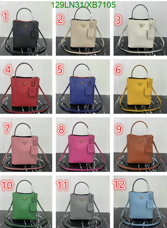 Prada Bag-(4A)-Bucket Bag- Code: XB7105 $: 129USD