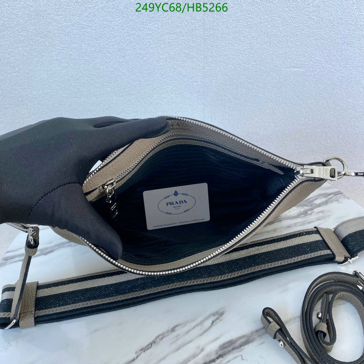 Prada Bag-(Mirror)-Handbag- Code: ZB5266 $: 249USD