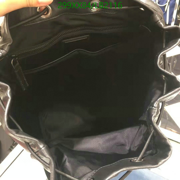 Prada Bag-(Mirror)-Backpack- Code: LB2116 $: 299USD