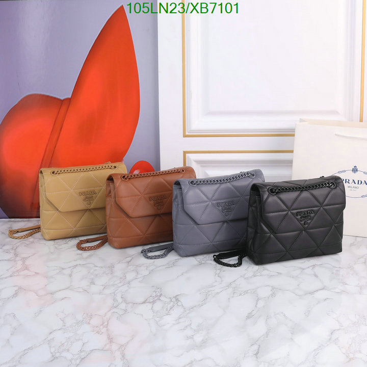 Prada Bag-(4A)-Diagonal- Code: XB7101 $: 105USD