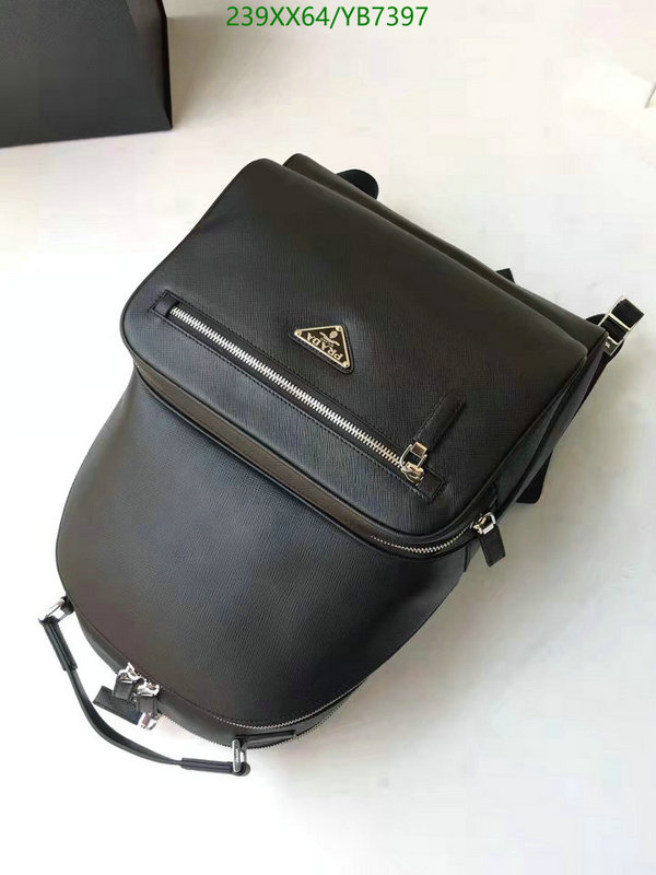 Prada Bag-(Mirror)-Backpack- Code: YB7397 $: 239USD