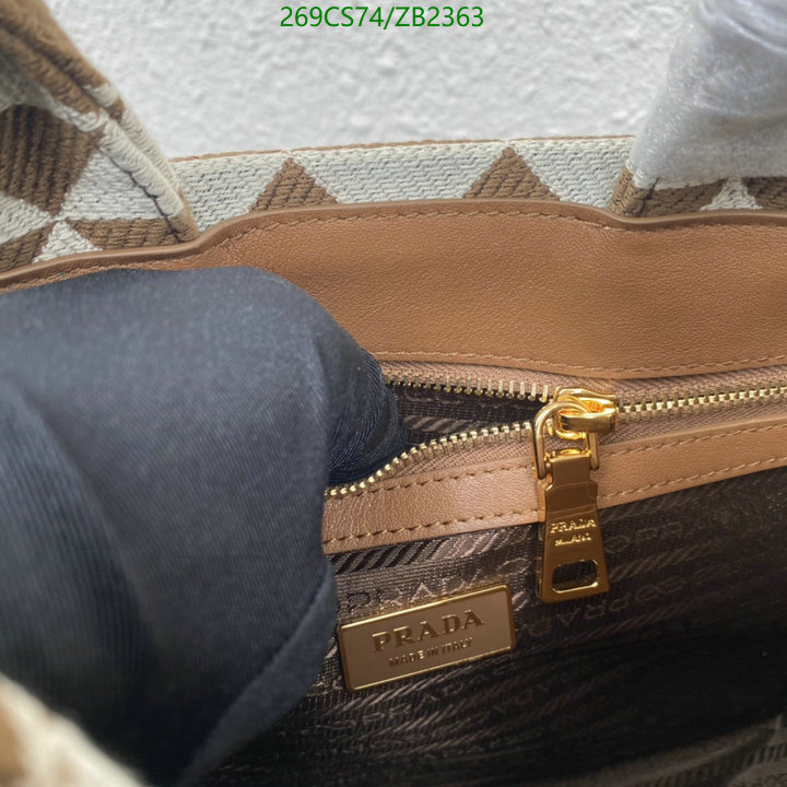Prada Bag-(Mirror)-Handbag- Code: ZB2363 $: 269USD