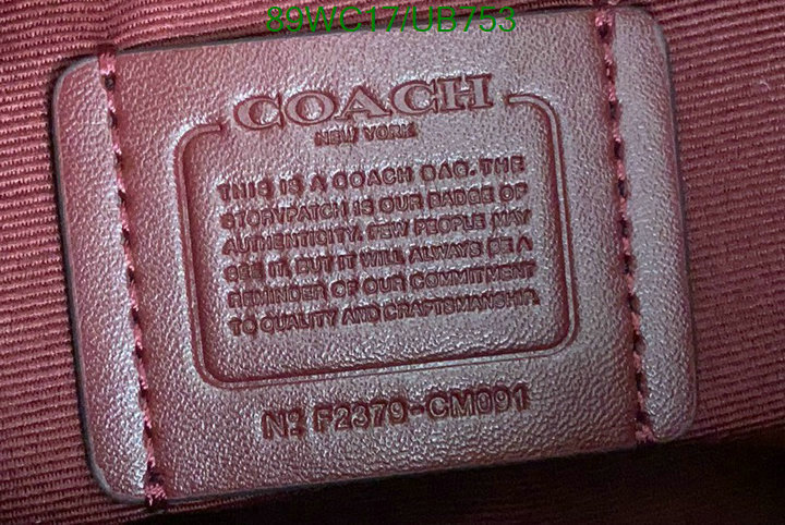 Coach Bag-(4A)-Diagonal- Code: UB753 $: 89USD