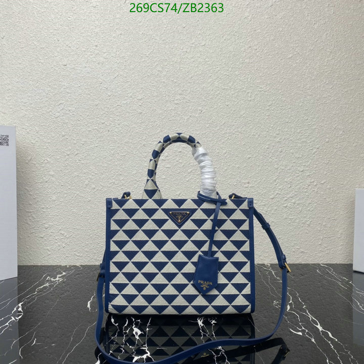 Prada Bag-(Mirror)-Handbag- Code: ZB2363 $: 269USD