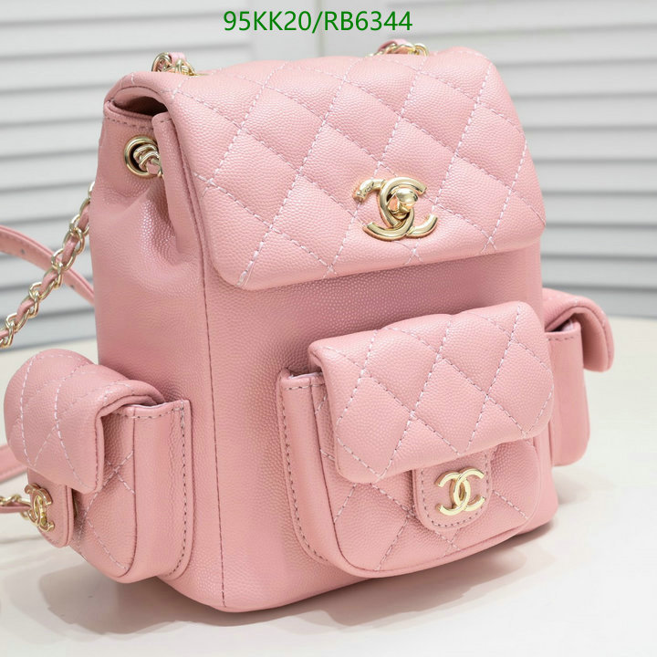 Chanel Bag-(4A)-Backpack- Code: RB6344 $: 95USD