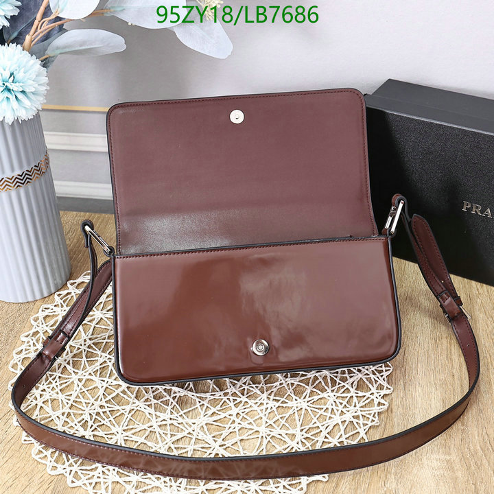 Prada Bag-(4A)-Diagonal- Code: LB7686 $: 95USD