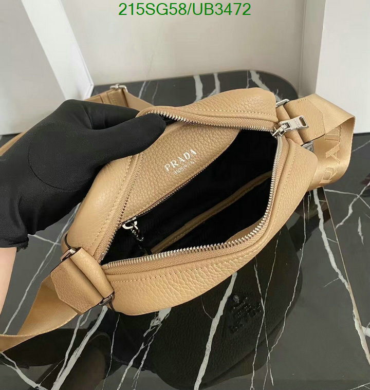 Prada Bag-(Mirror)-Diagonal- Code: UB3472 $: 215USD