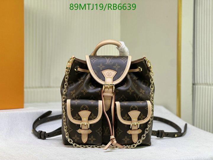 LV Bag-(4A)-Backpack- Code: RB6639 $: 89USD
