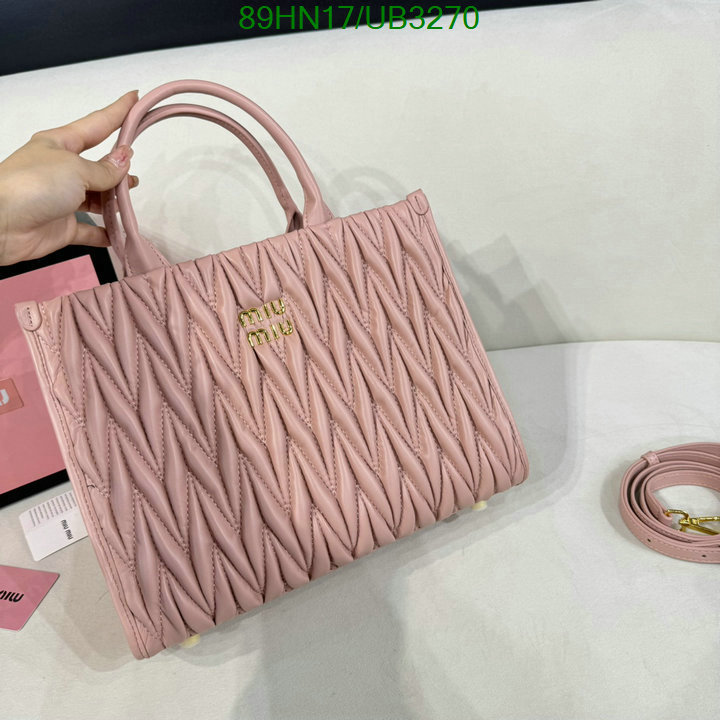 Miu Miu Bag-(4A)-Handbag- Code: UB3270 $: 89USD