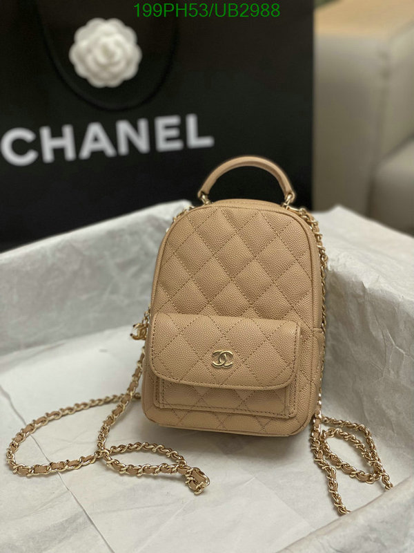 Chanel Bag-(Mirror)-Backpack- Code: UB2988 $: 199USD