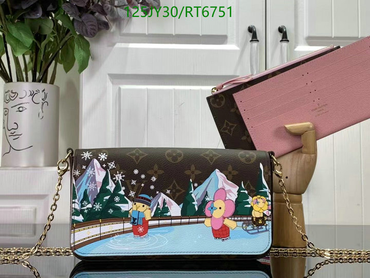 LV Bag-(Mirror)-Wallet- Code: RT6751 $: 125USD