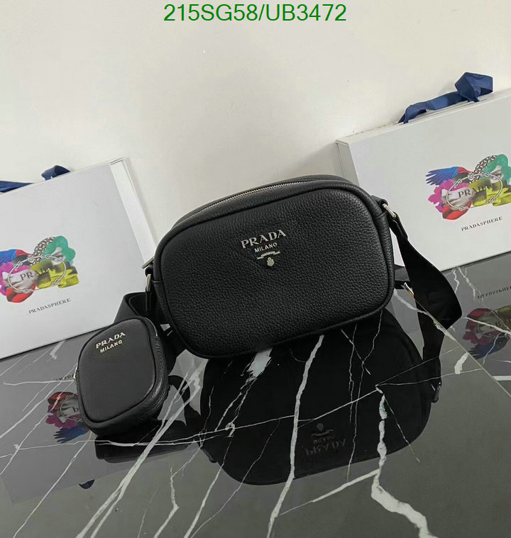 Prada Bag-(Mirror)-Diagonal- Code: UB3472 $: 215USD