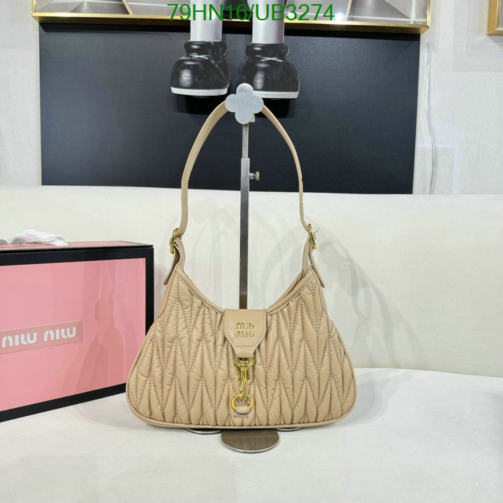 Miu Miu Bag-(4A)-Handbag- Code: UB3274 $: 79USD