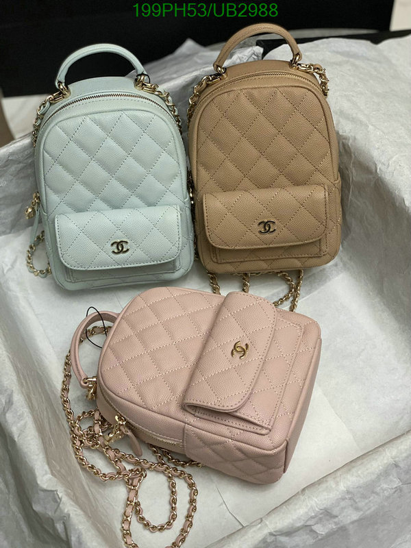 Chanel Bag-(Mirror)-Backpack- Code: UB2988 $: 199USD