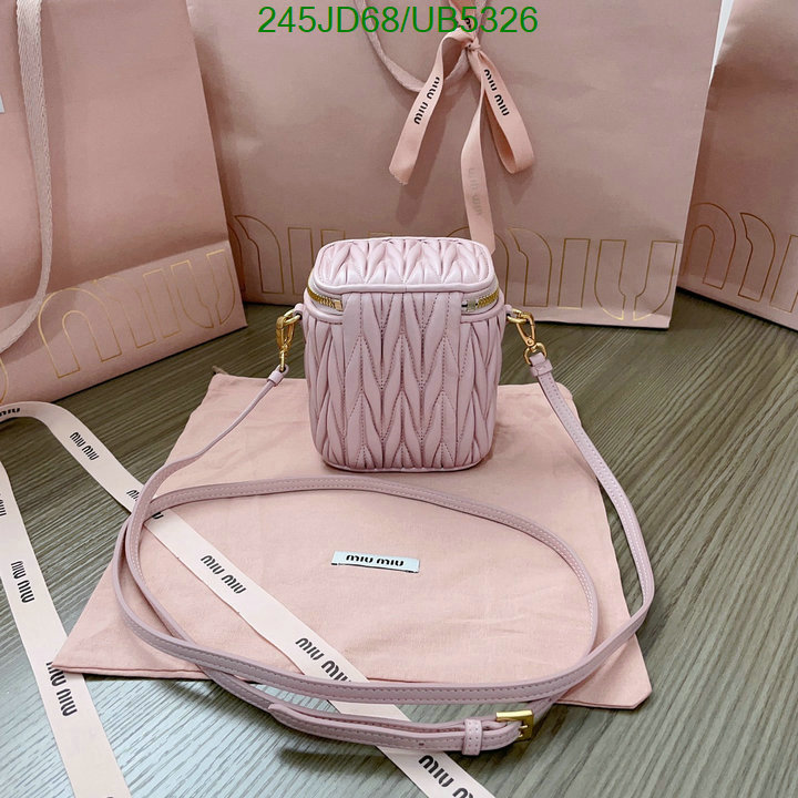 Miu Miu Bag-(Mirror)-Diagonal- Code: UB5326 $: 245USD