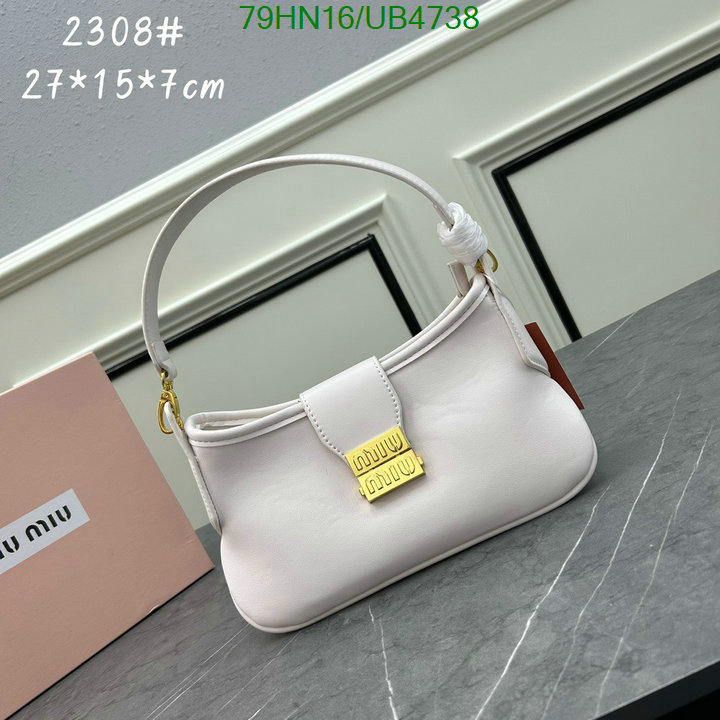 Miu Miu Bag-(4A)-Handbag- Code: UB4738 $: 79USD