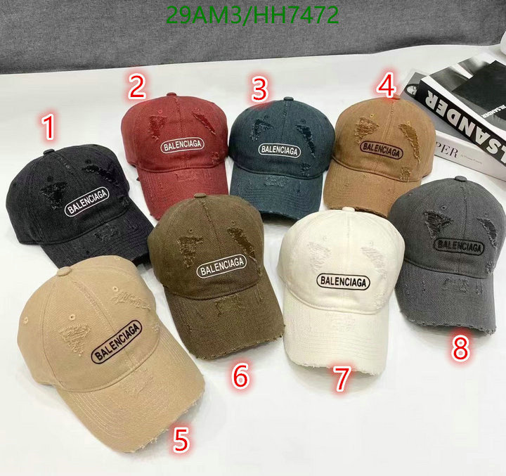 Cap-(Hat)-Balenciaga Code: HH7472 $: 29USD