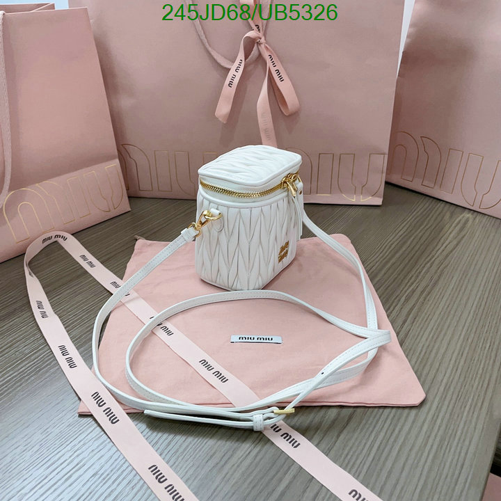 Miu Miu Bag-(Mirror)-Diagonal- Code: UB5326 $: 245USD