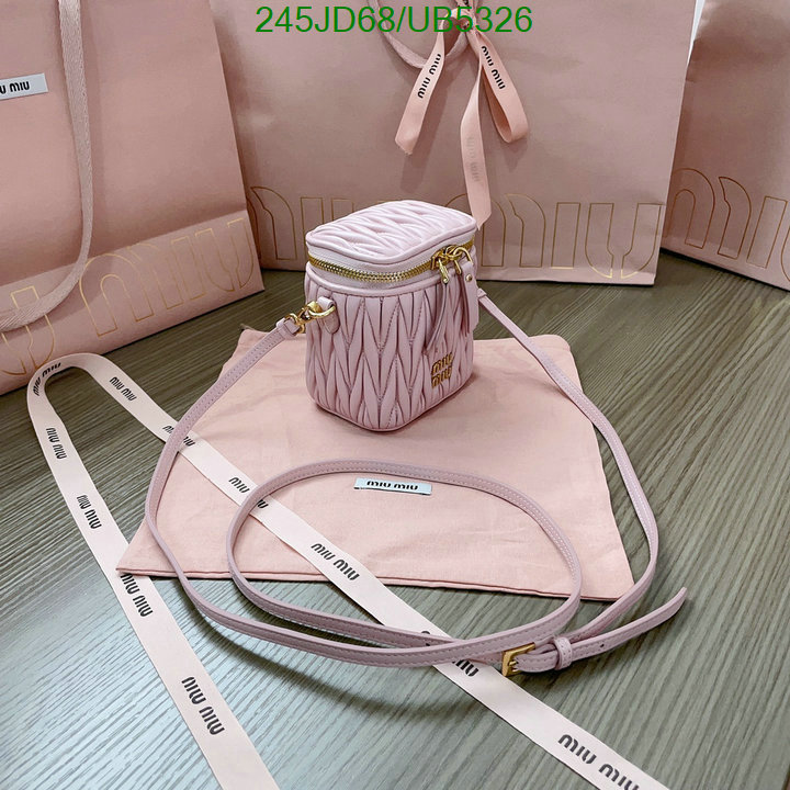 Miu Miu Bag-(Mirror)-Diagonal- Code: UB5326 $: 245USD