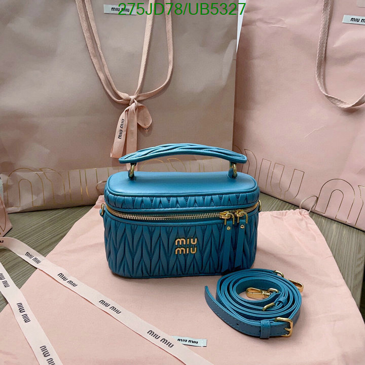 Miu Miu Bag-(Mirror)-Diagonal- Code: UB5327 $: 275USD