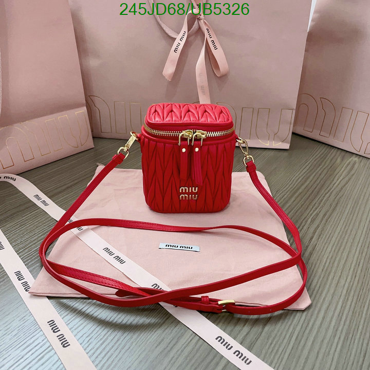 Miu Miu Bag-(Mirror)-Diagonal- Code: UB5326 $: 245USD