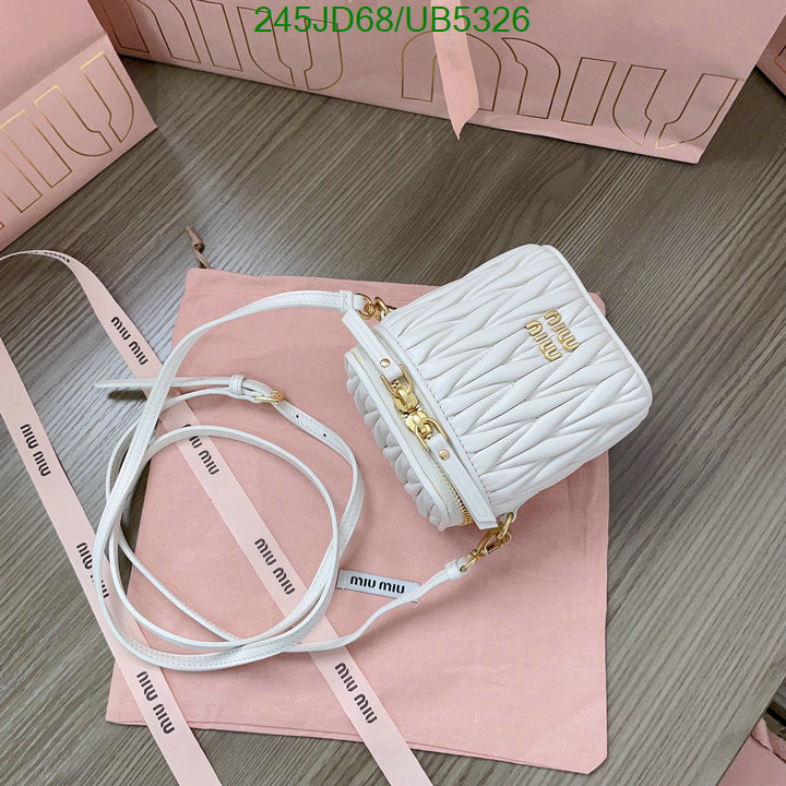 Miu Miu Bag-(Mirror)-Diagonal- Code: UB5326 $: 245USD